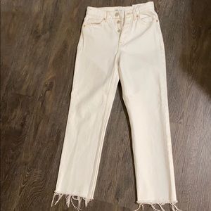 Zara highwaisted straight jeans